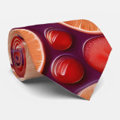 Campari Soda Citrus geometrisch patroon Stropdas (Opgerold)