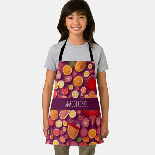 Campari Soda Grapefruit kleurrijk patroon Schort (Insitu)