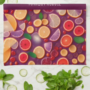 Campari Soda kleurrijk patroon Theedoek