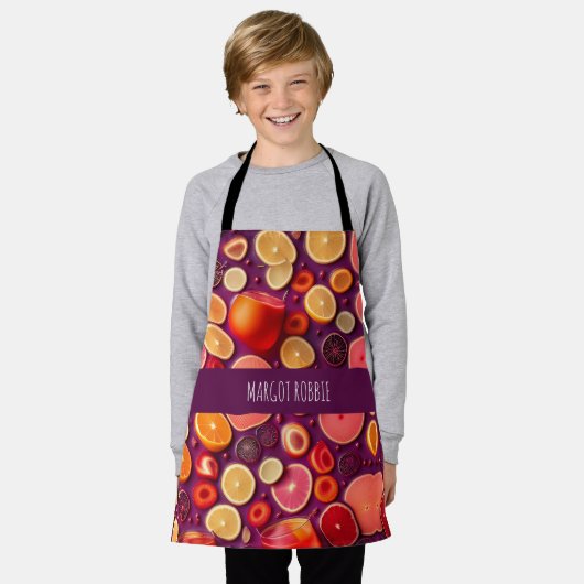 Campari Soda Sinaasappel Schort (Gedragen)