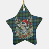 Campbell Argyll Ancient Scottish Tartan Christmas Keramisch Ornament (Links)