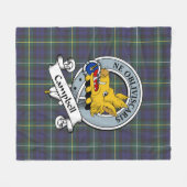 Campbell Argyll Modern Clan badge Tartan Pset Fleece Deken (Voorkant (Horizontaal))