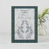 Campbell Argyll Scottish Tartan Kaart (Staand voorkant)