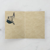 Campbell Badge & Tartan Gepersonaliseerde Kaart (Binnen)