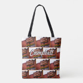 Campbell CA Towne Square geborsteld polyester Tas (Achterkant)