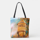 Campbell CA Water Tower geborsteld Polyester Tas (Achterkant)