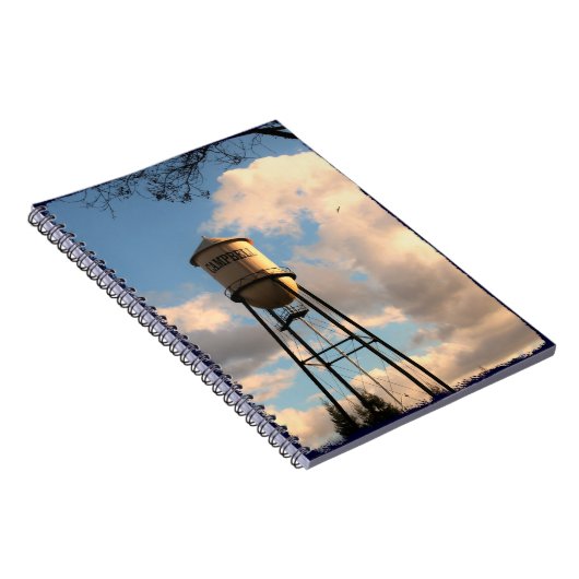 Campbell CA Water Tower Spiral Notitieboek (Rechterzijde)