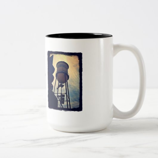 Campbell CA Water Tower Two Tone Mok (Rechts)