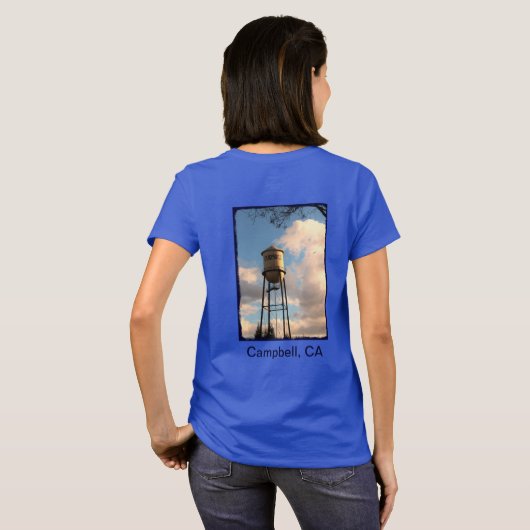 Campbell CA Water Tower Women's T-Shirt (Achterkant volledig)