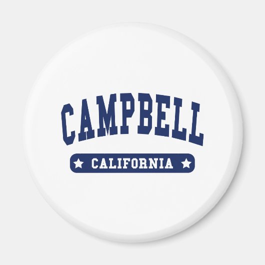 Campbell California College Stijl t shirten Magneet (Voorkant)