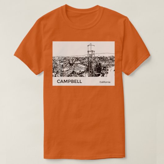Campbell California T-shirt (Design voorkant)