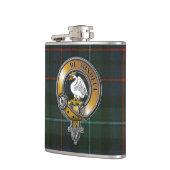 Campbell Cawdor Tartan & Badge Heupfles (Links)