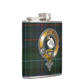 Campbell Cawdor Tartan & Badge Heupfles (Rechts)
