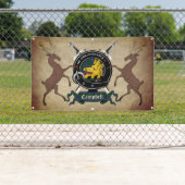 Campbell Clan Badge 3x5 Spandoek (Insitu)