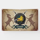 Campbell Clan Badge 3x5 Spandoek (Horizontaal)