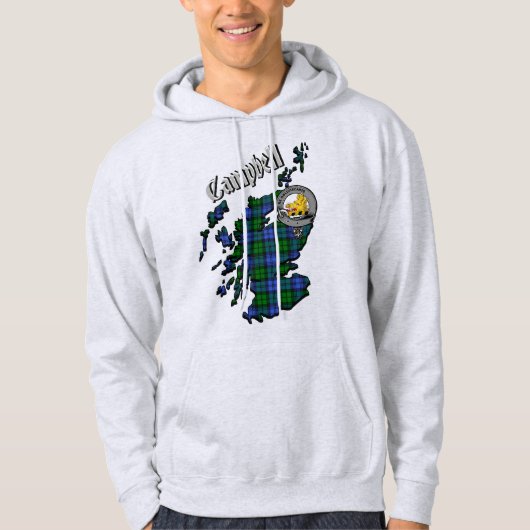 Campbell Clan Badge Adult Hoodie (Voorkant)