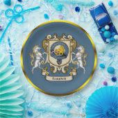 Campbell Clan Badge Blau Persoonlijke  Papieren Bo Papieren Bordje (Feest)