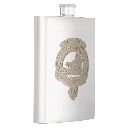 Campbell Clan Badge Classic Flask Flacon (Rechts)