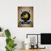 Campbell Clan badge Crossed Swords Poster 18x24 (Thuiskantoor)