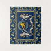 Campbell Clan Badge & Motto w/Unicorns Wandkleed (Voorkant)