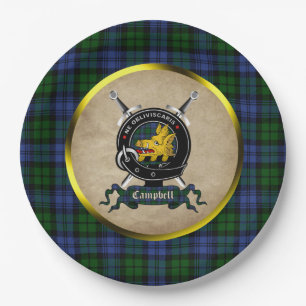 Campbell Clan Badge Papieren Bord