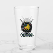 Campbell Clan Badge Pint Glas (Achterkant)