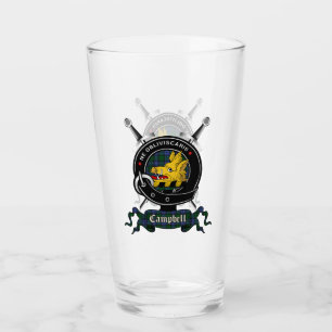 Campbell Clan Badge Pint Glas