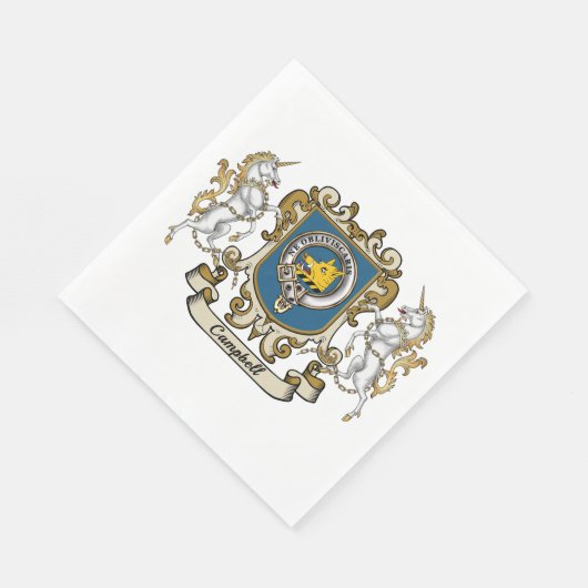 Campbell Clan Badge Servet (Hoek)