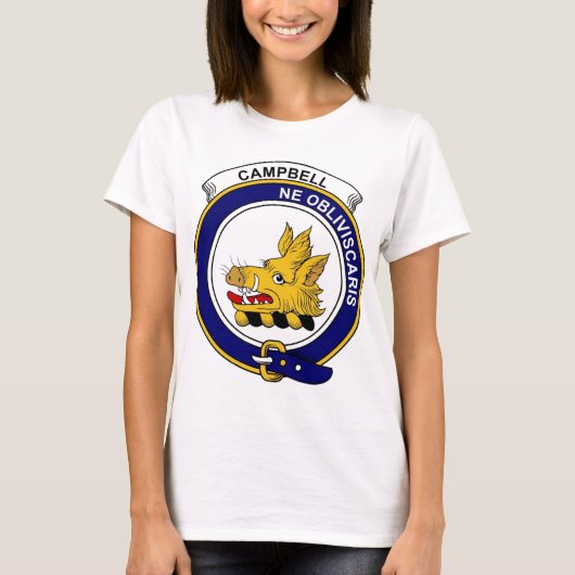 Campbell Clan Badge T-shirt (Voorkant)