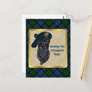 Campbell Clan Badge & Tartan Briefkaart