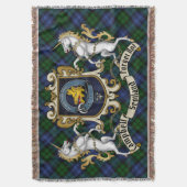 Campbell Clan Badge & Tartan Deken (Voorkant Verticaal)