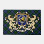 Campbell Clan Badge & Tartan Deurmat (Voorkant)
