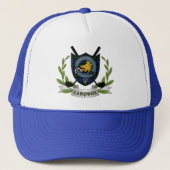 Campbell Clan Badge & Tartan Golf Trucker Pet (Voorkant)