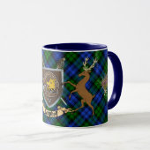 Campbell Clan Badge & Tartan Highland Mok (Voorkant rechts)