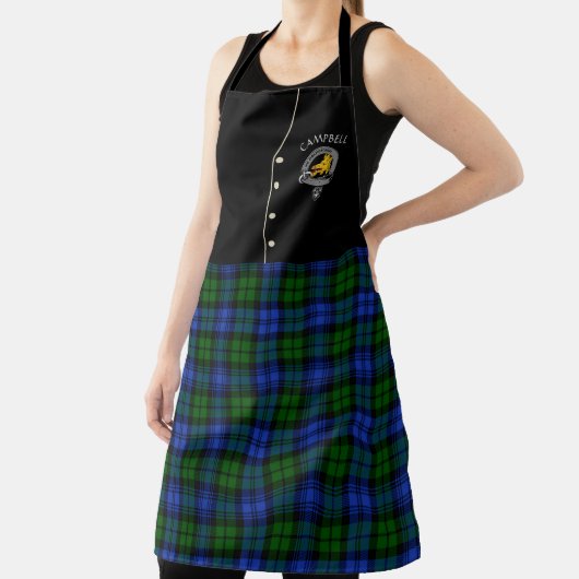 Campbell Clan Badge & Tartan Kilt Schort (Insitu)