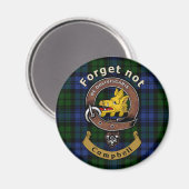 Campbell Clan Badge & Tartan Magneet (Voorkant / Achterkant)