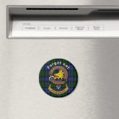 Campbell Clan Badge & Tartan Magneet (Insitu (Vaatwasser))