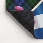 Campbell Clan Badge & Tartan Muismat (Hoek)