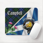 Campbell Clan Badge & Tartan Muismat (Met muis)