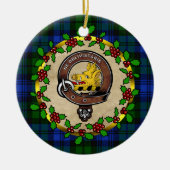 Campbell Clan Badge & Tartan Persoonlijke mas Keramisch Ornament (Voorkant)