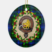 Campbell Clan Badge & Tartan Persoonlijke mas Keramisch Ornament (Links)