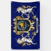 Campbell Clan Badge & Tartan Spandoek (Verticaal)