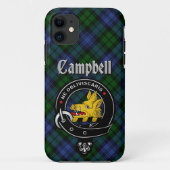 Campbell Clan Badge & Tartan Telefoon Case (Achterkant)