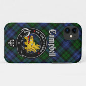 Campbell Clan Badge & Tartan Telefoon Case (Achterkant (horizontaal))