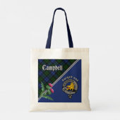 Campbell Clan Badge & Tartan Tote Bag (Achterkant)