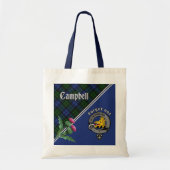 Campbell Clan Badge & Tartan Tote Bag (Voorkant)