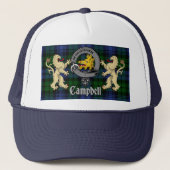 Campbell Clan Badge & Tartan Trucker Pet (Voorkant)