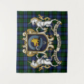 Campbell Clan Badge & Tartan Wandkleed (Voorkant)