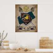 Campbell Clan Badge W/Crossed Swords Poster (Keuken)