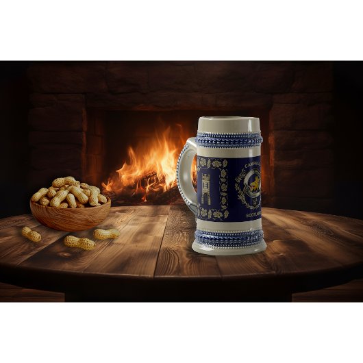 Campbell Clan Castle gepersonaliseerd bier Stein Bierpul